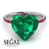 Heart Shape Emerald Ring - Noelle No. 51